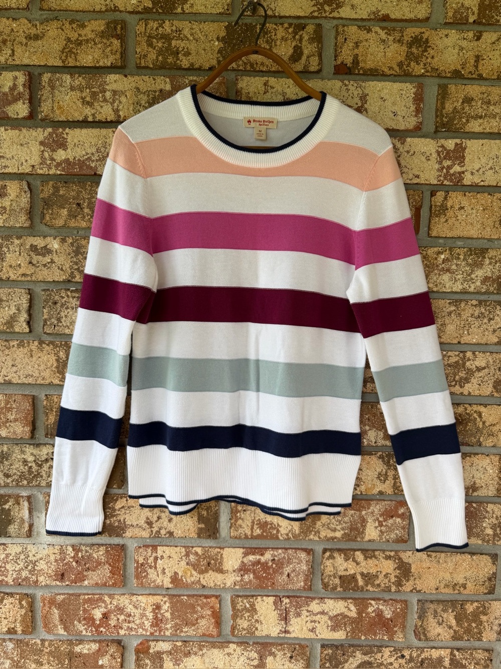 Brooks Brothers Crewneck Sweater Women’s Size Medium Supima Cotton Beautiful!